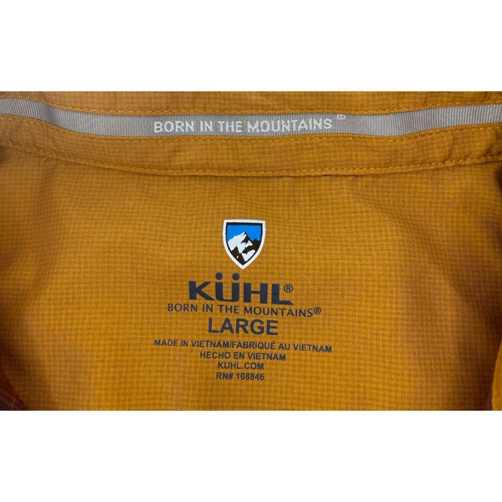 Kuhl Response Shirt Mens Large Plaid Short Sleeve Hiking Camping UPF 30 - Picture 10 of 14
